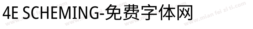 4E SCHEMING字体转换